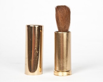 Vintage Retractable Brass Lens Brush