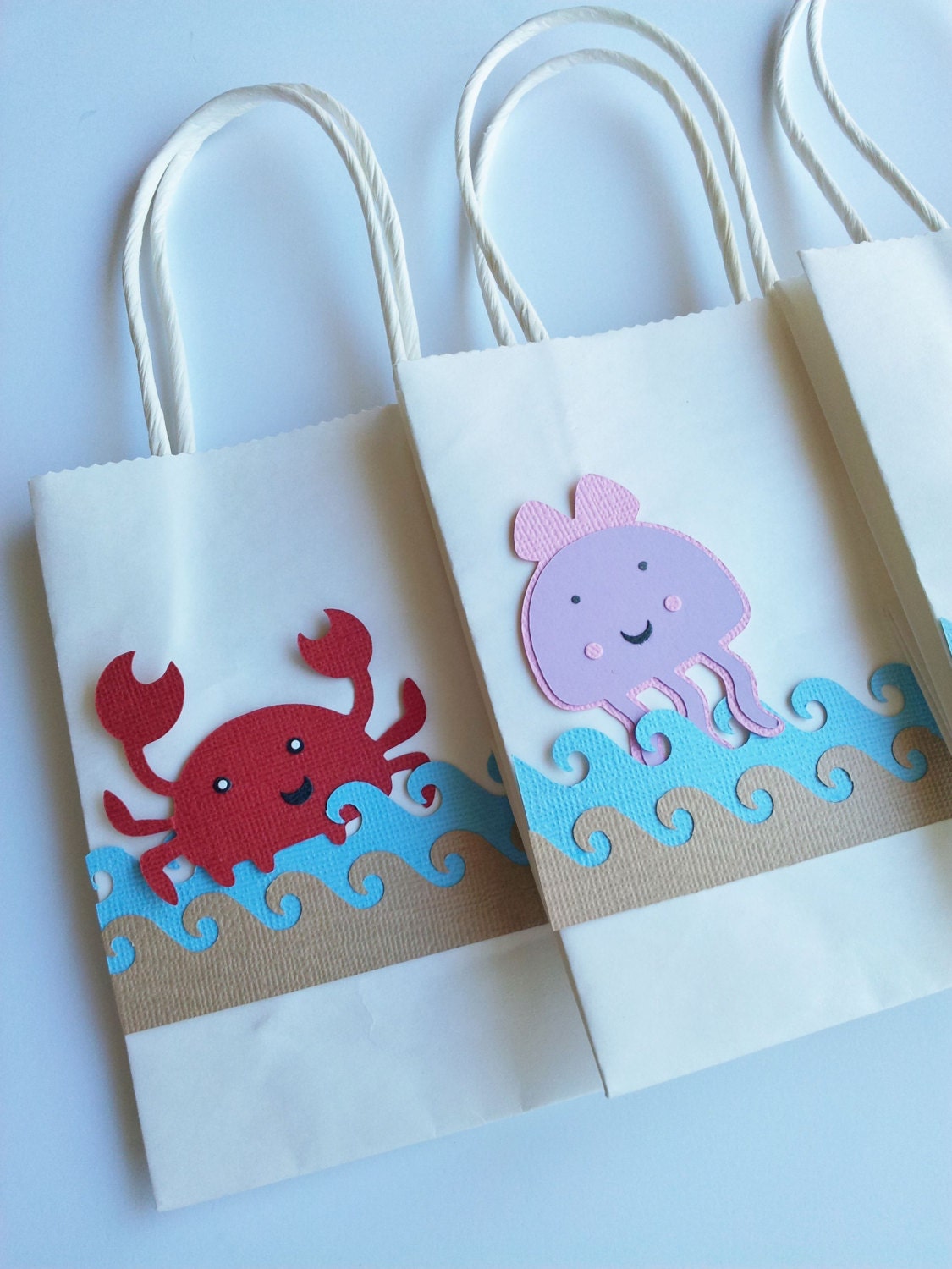 sea theme favor bags sea theme treat bags sea theme