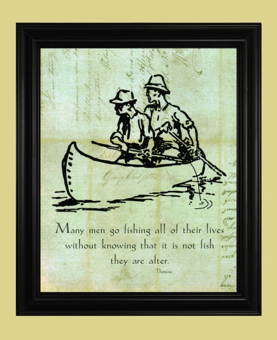 Old+Fisherman+Sayings Thoreau Fishing Quote, Vintage Fisherman Illustration, Henry David ...