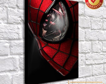 Marvel The Amazing Spiderman Movie Box Framed Canvas Art Print