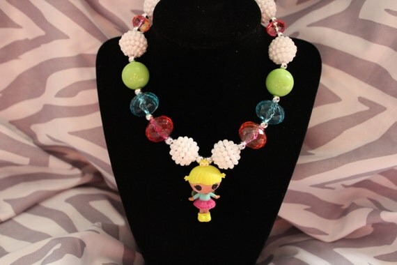 Lalaloopsy bubble gum necklace by Bellesbaubbles on Etsy
