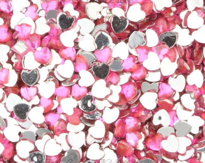 Heart Rhinestone Gems Flat Back Face Art Nail Art Scrapbook Phone Decoration 3mm