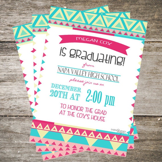 Girly Graduation Invitations 10