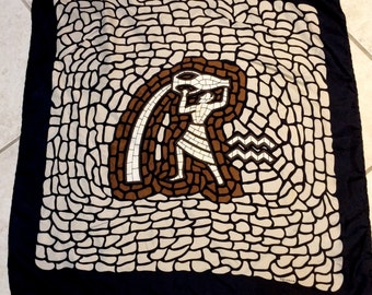 FREE SHIPPING Mr. Dino Silk 1960's Scarf