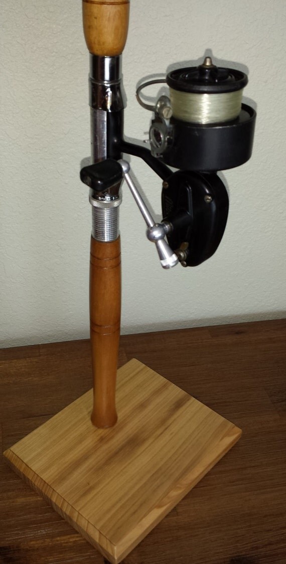 FISHING POLE LAMP Antique Fishing Rod and Reel Lamp Coastal