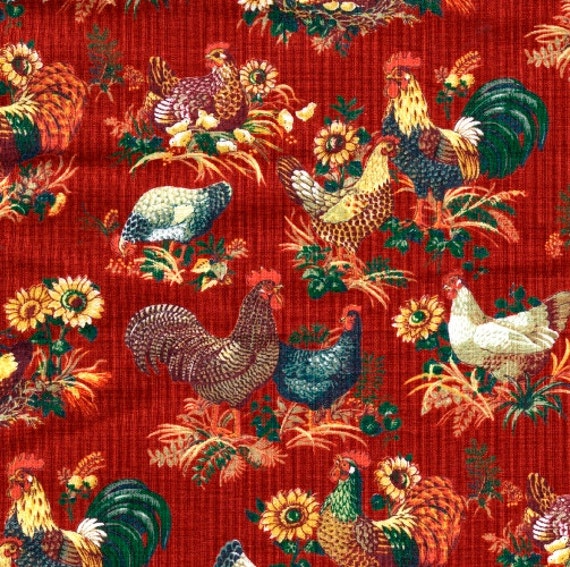 Items similar to Novelty Fabric print farm Animals By Robert Kaufman