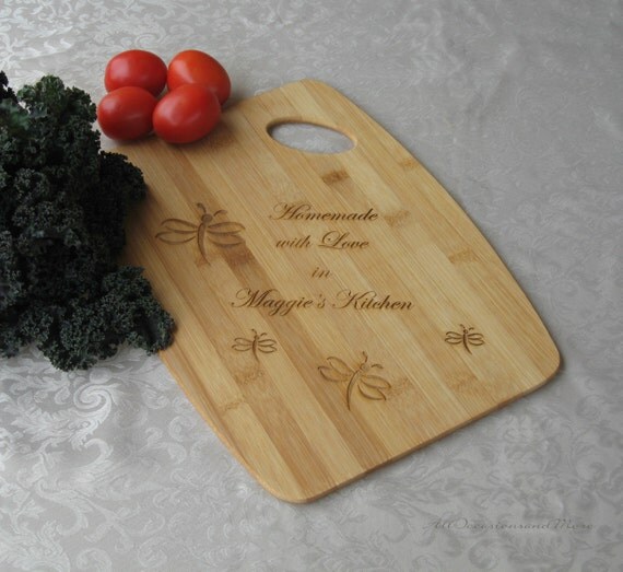 Personalized Bamboo Cutting Board Laser By Alloccasionsandmore 