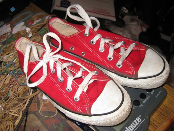 Items similar to Vintage 80s CONVERSE All Star Canvas Sneakers ...