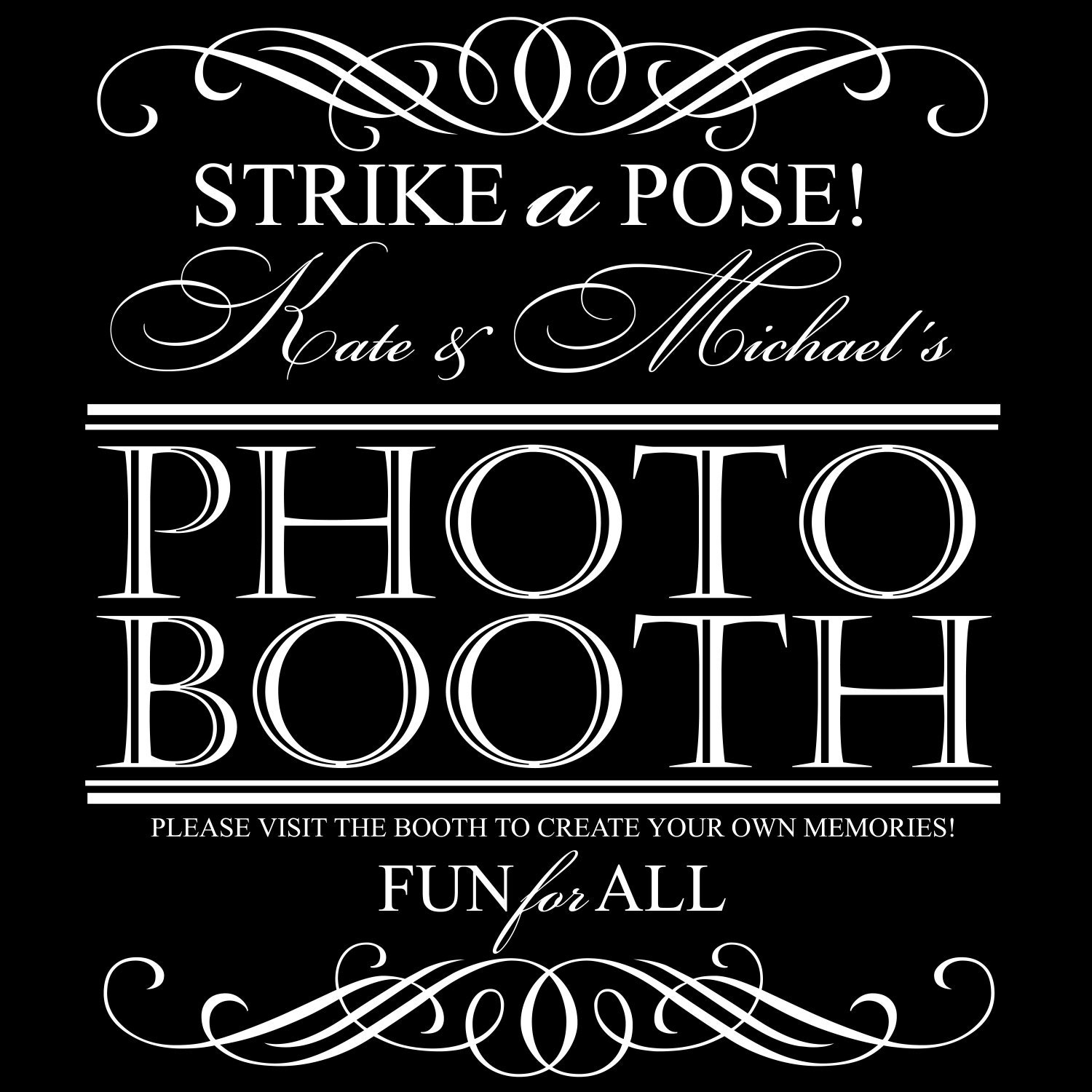 Wedding PhotoBooth Sign INSTANT DOWNLOAD Digital by BridalBust