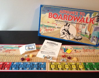 Advance To Boardwalk By Parker Brothers 1985 Advance To Boardwalk By Parker Brothers 1985