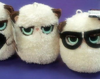 Grumpy Cat Lanyards, Mini Plush Grumpy Cat, Grumpy Cat with Keychain Holder