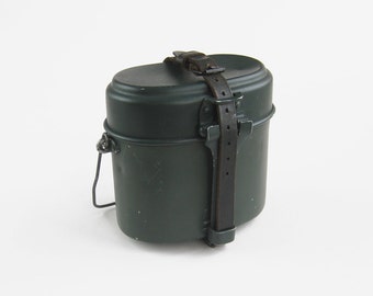 Original Bulgarian Military vintage mess kit hiking camping firepit pot pan NEW