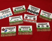 Items similar to Minecraft Valentine's Day Party Favors Labels and Bags ...