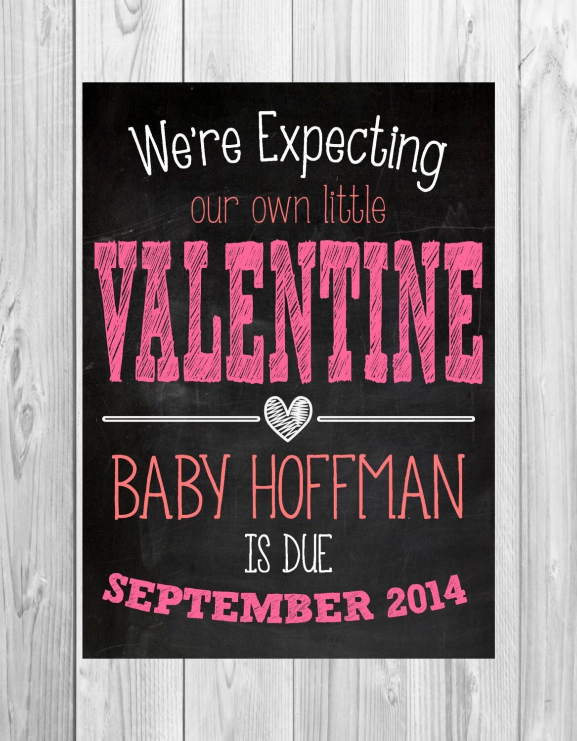 Printable Pregnancy Announcement Valentine S Day