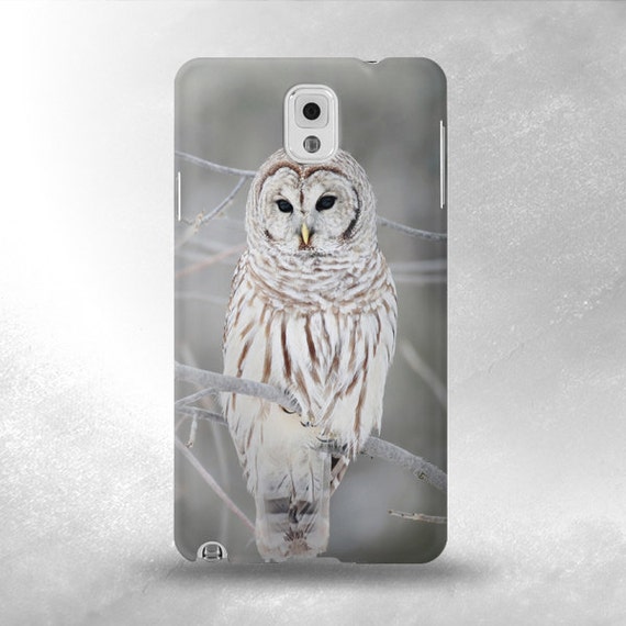 S1566 Snowy Owl White Owl Full Wrap Case Cover for Samsung Galaxy Note 3, 2