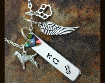 Custom made metal stamped jewelry - Pet Memorial Necklace ... Custom made metal stamped jewelry - Pet Memorial Necklace ...