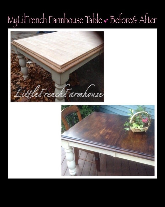 FARMHOUSE Table CUSTOM Painted & by MyLilFrenchFarmhouse on Etsy