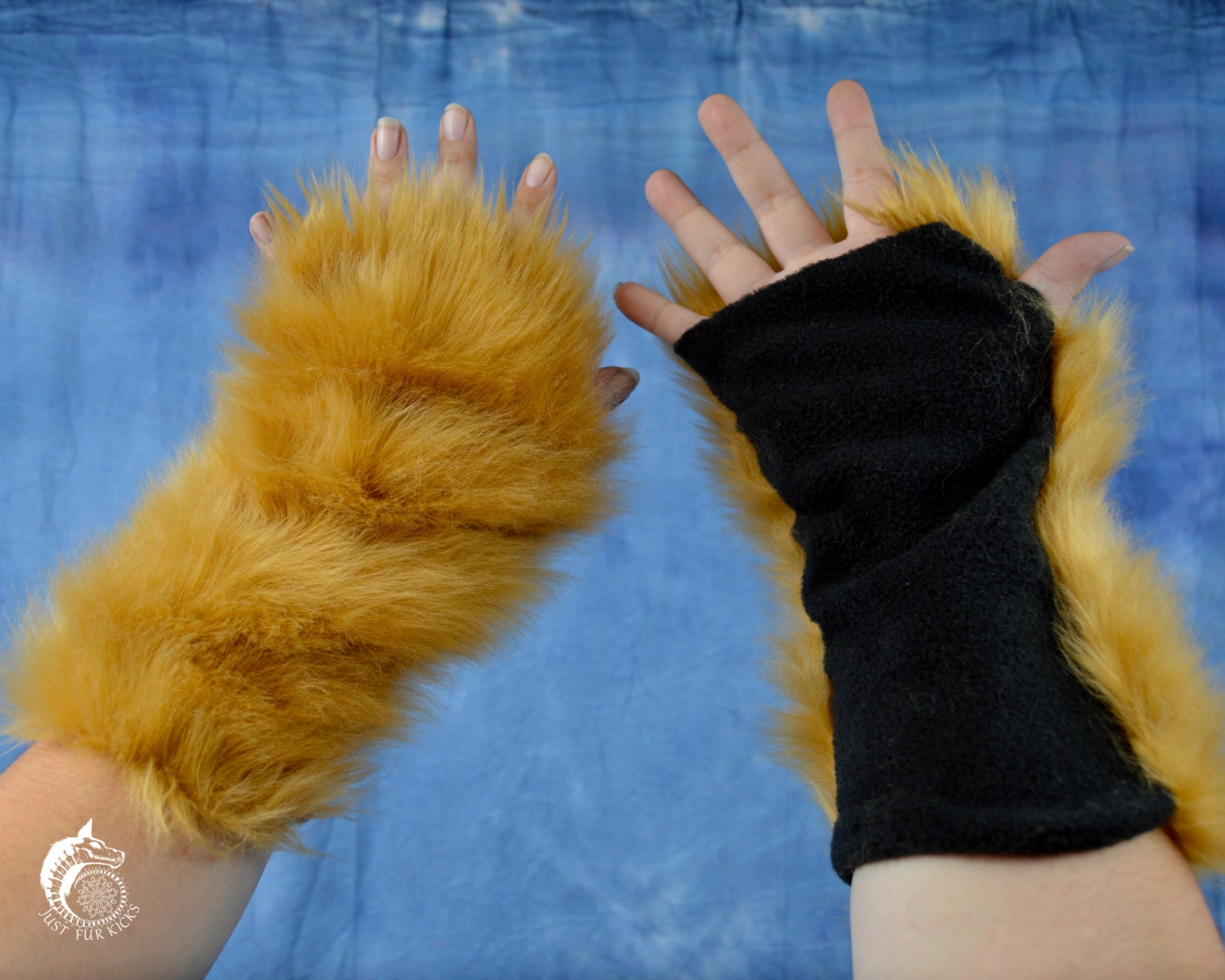 CUSTOM Solid Color Fur Arm Warmers