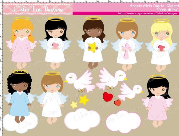 boy and girl angel clipart - photo #40
