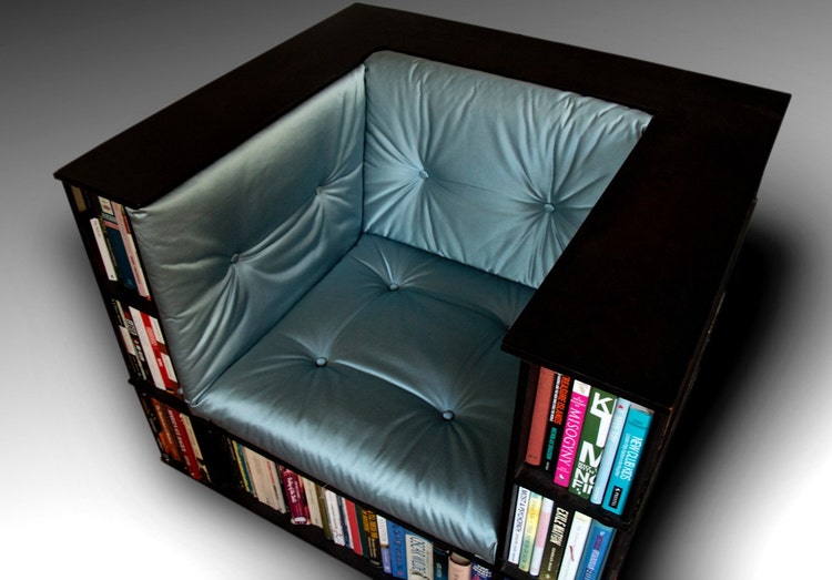 Luxury Club Library Bookcase Chair Made to by TheLibraryChair