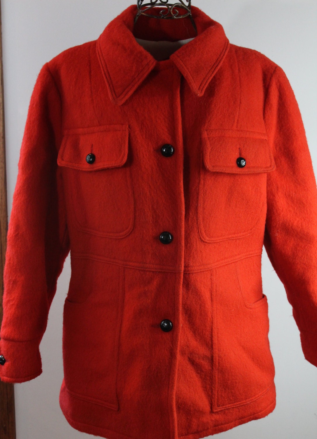 1960s Hudson Bay classic blanket wool coat vintage jacket