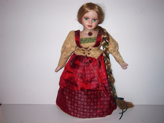 porcelain rapunzel doll