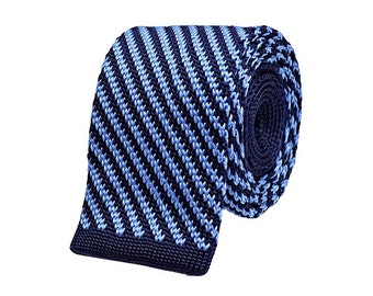 Items similar to Vellutino Grande Navy Blue Silk Tie with Pink Squares ...
