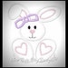 Bunny Applique Design