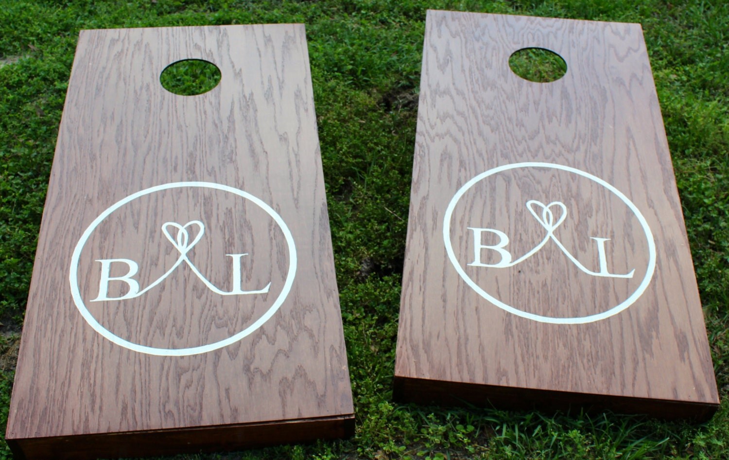 Cornhole Boards Personalized Monogram Wedding Gift Bean Bag