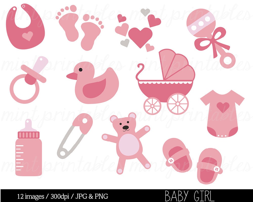 clipart for baby shower girl - photo #5