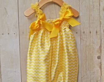 Bubble Romper in Tomato Vines Red & Yellow