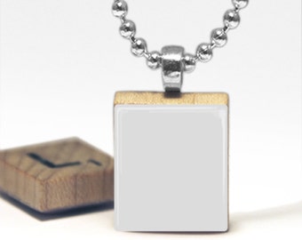 Digital Photo template for scrabble tile pendant with rolo chain on white background. Listing picture. Background. Jewelry template. 7_252