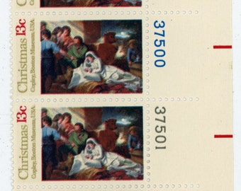 Six, Scott’s #1701 Year 1976, Nativity / Christmas 76, 13 Cent stamp. Mint Un-used condition. 477a