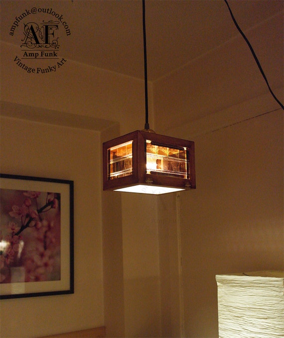 Vintage Negative pendant light box LED light