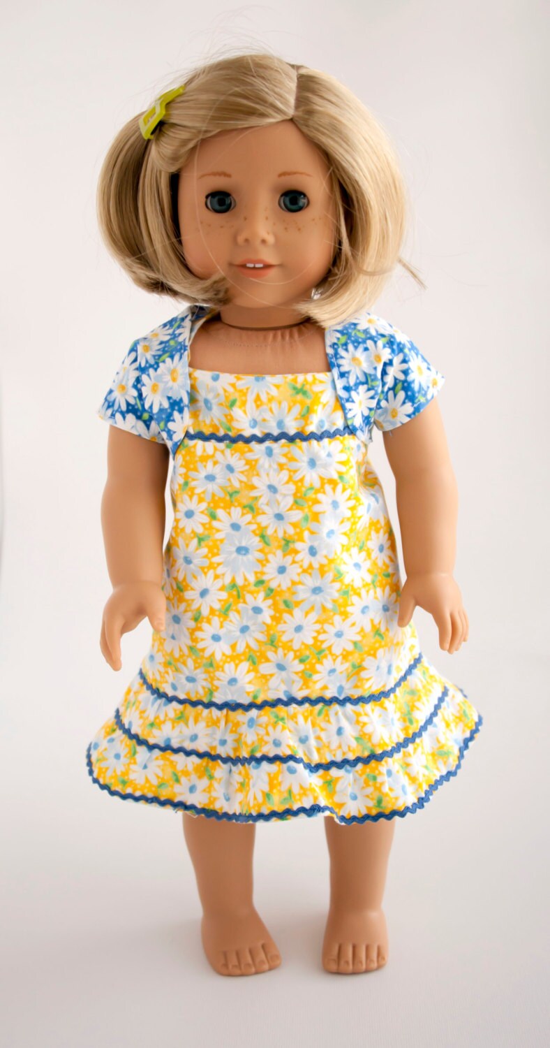 18 American Girl Doll Clothes Spring dress with by Patacakeshop
