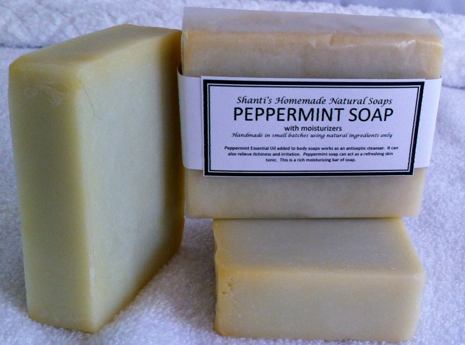 PEPPERMINT SOAP by ShantisHomemade on Etsy