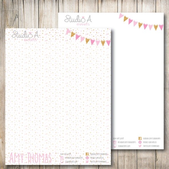 custom letterhead personalized letterhead made to order personalized letterhead