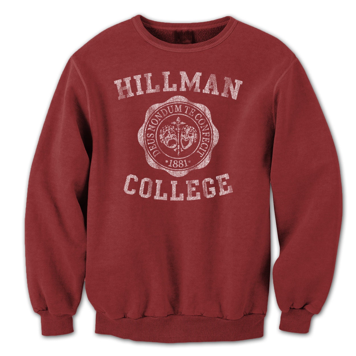 Hillman College Emblem Crewneck Sweatshirt DT0598 by LaughWear