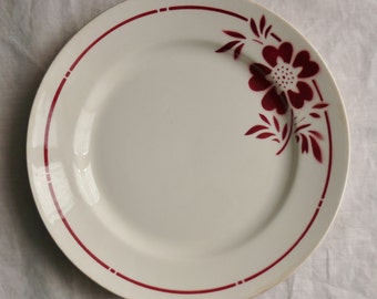 2 dinner plates antique French faience