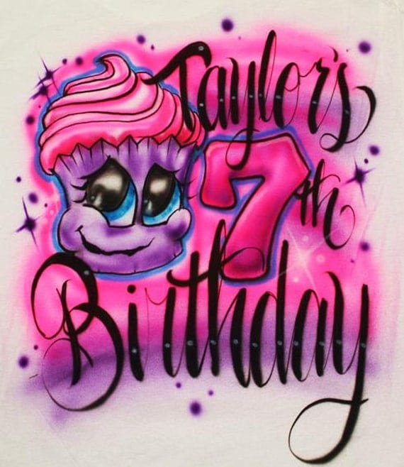 happy birthday airbrush shirts