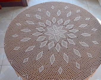 160cm Round table cloths, handmade tablecloths, round crochet tablecloth for home decoration
