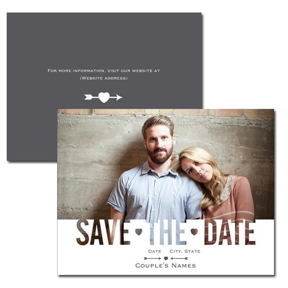 Photo Wedding Save The Date Announcement By Dfinitivedesign 5657