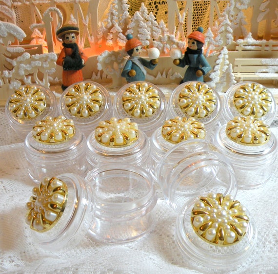 Clear Plastic Jar w/Lid Decorative Storage Jar by GiftedMemory