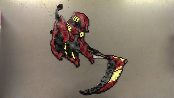 Items Similar To Shovel Knight Specter Knight Perler Bead Sprite On Etsy