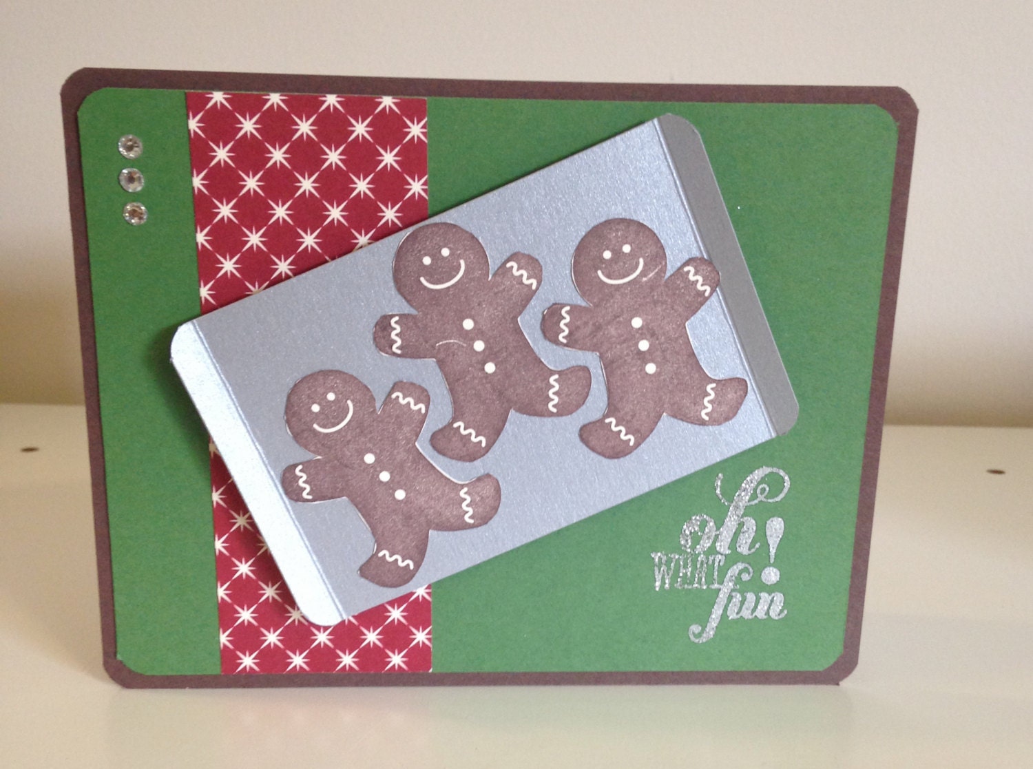 SALE Stampin Up Gingerbread Man Cookie Sheet Christmas