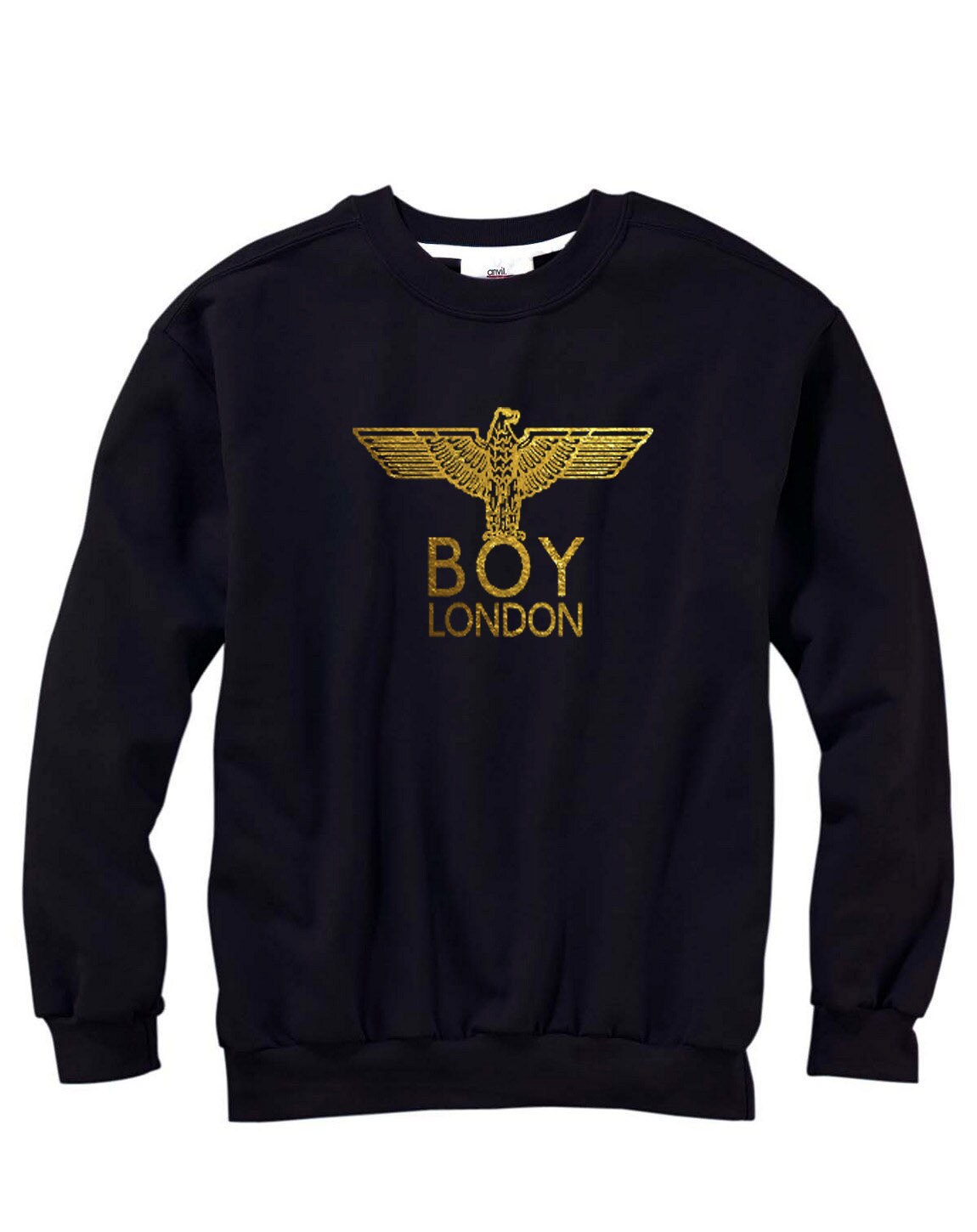 Men Boy London Crew Neck Sweatshirt screen printing by Piano2015