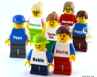 LEGO® Minifigure custom personalised for you engraved with your name