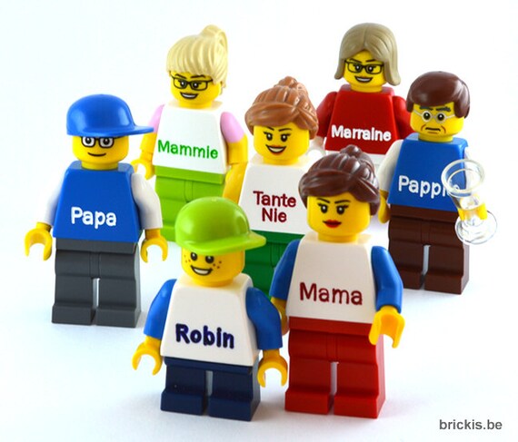 personalised lego mini figure