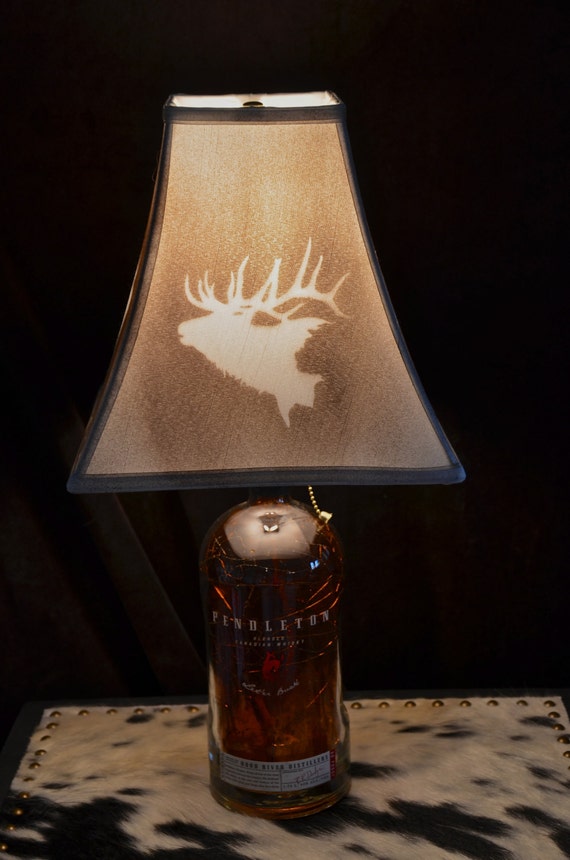 Pendleton Whiskey Bottle Lamp by RanchStudioArtworks on Etsy