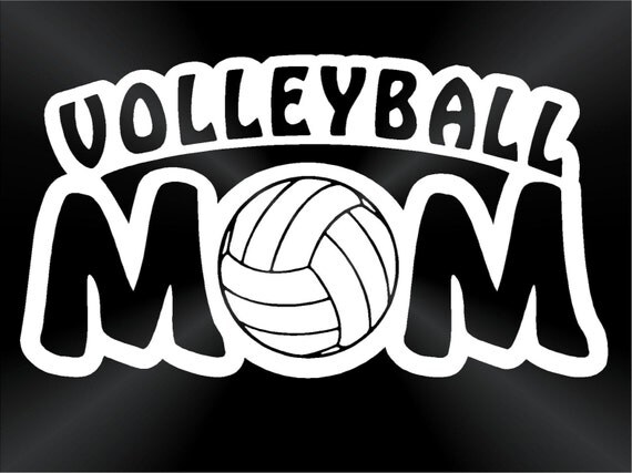 Volleyball Mom Decal Truck Car Window Vinyl Decal by TruLineDecals